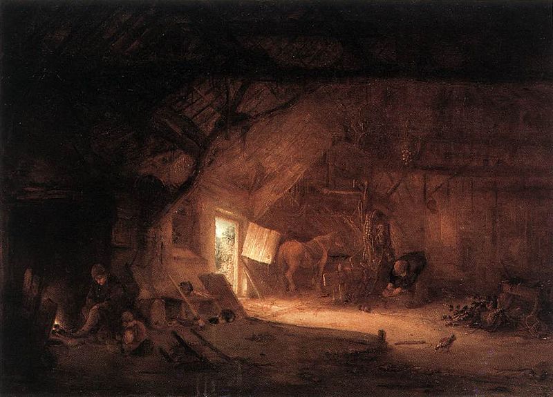 Isaac van Ostade Farmhouse Interior